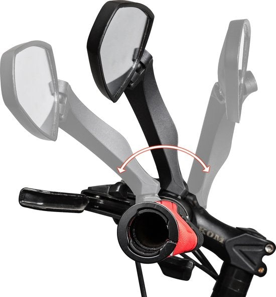 TIKKENS® Fietsspiegel Links - Verstelbaar - Fiets Spiegel Geschikt voor E-bike, Speed-pedelec