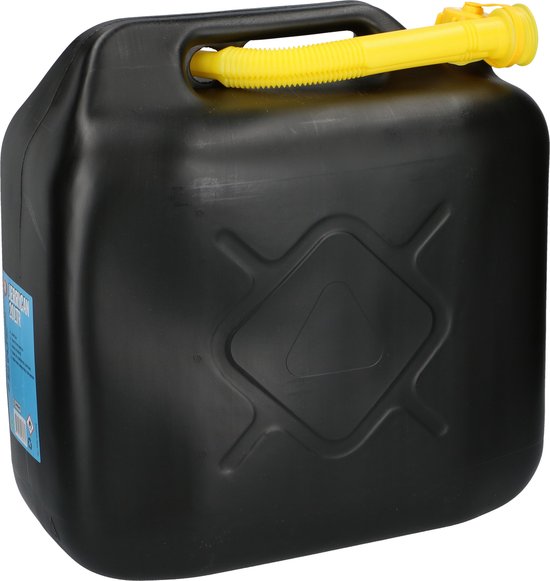 All Ride jerrycan - 20 l - met schenktuit - zwart - voor benzine