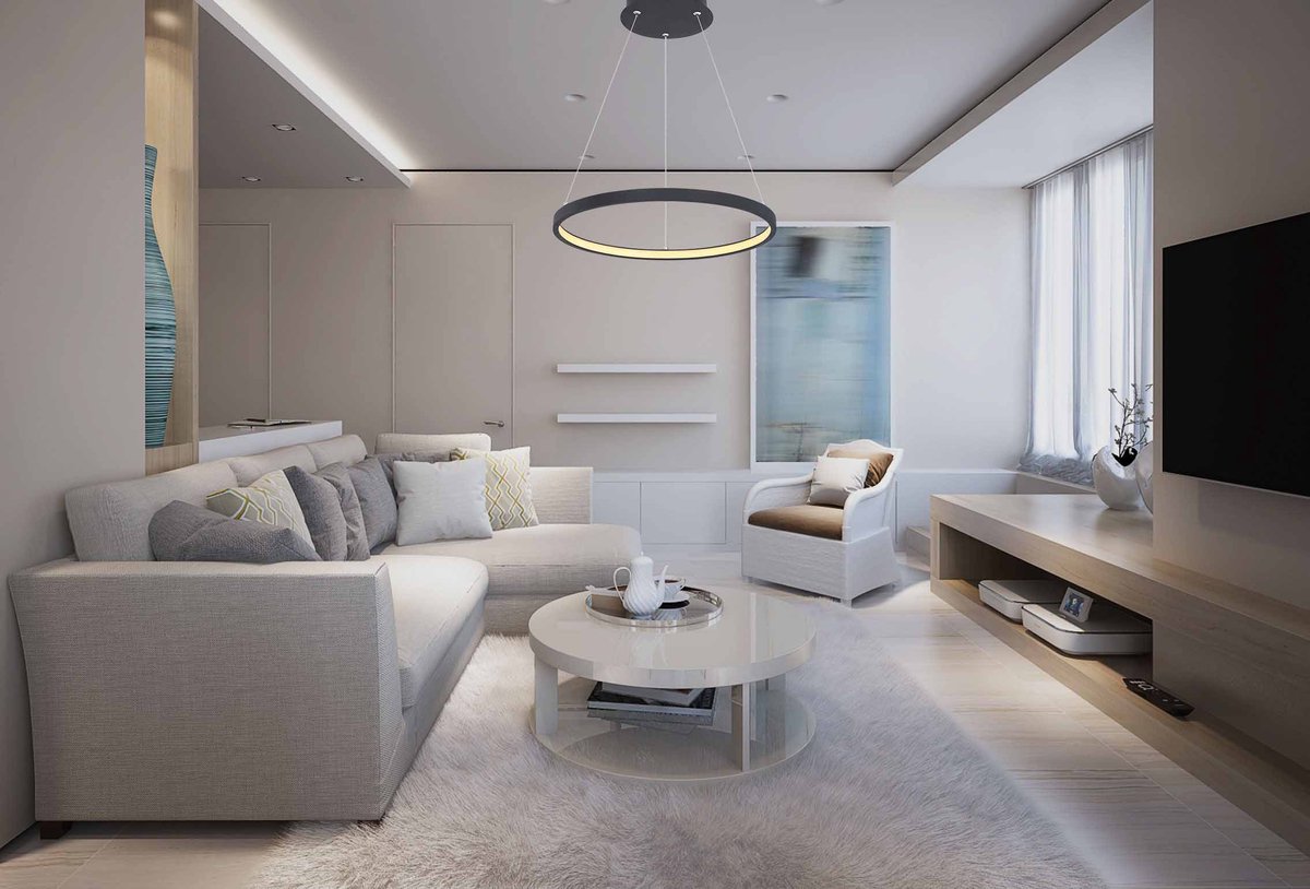 LED hanglamp met enkele ring | Ø 38,5cm | Zwart | Cirkelvormige hanglamp