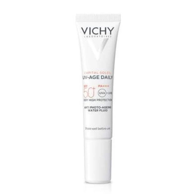Vichy Capital Soleil UV-Age Daily Getinte Zonnefluid SPF 50+ - 15 ml - Gezichtsbescherming