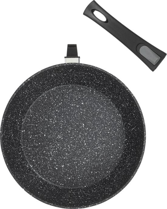 Resto Leo Hapjespan – Ø26 cm – Gesmeed Aluminium – 4-Lagen Pfluon Antiaanbaklaag – Inductie Pan – Ovenbestendig tot 200°C (zonder handgreep)