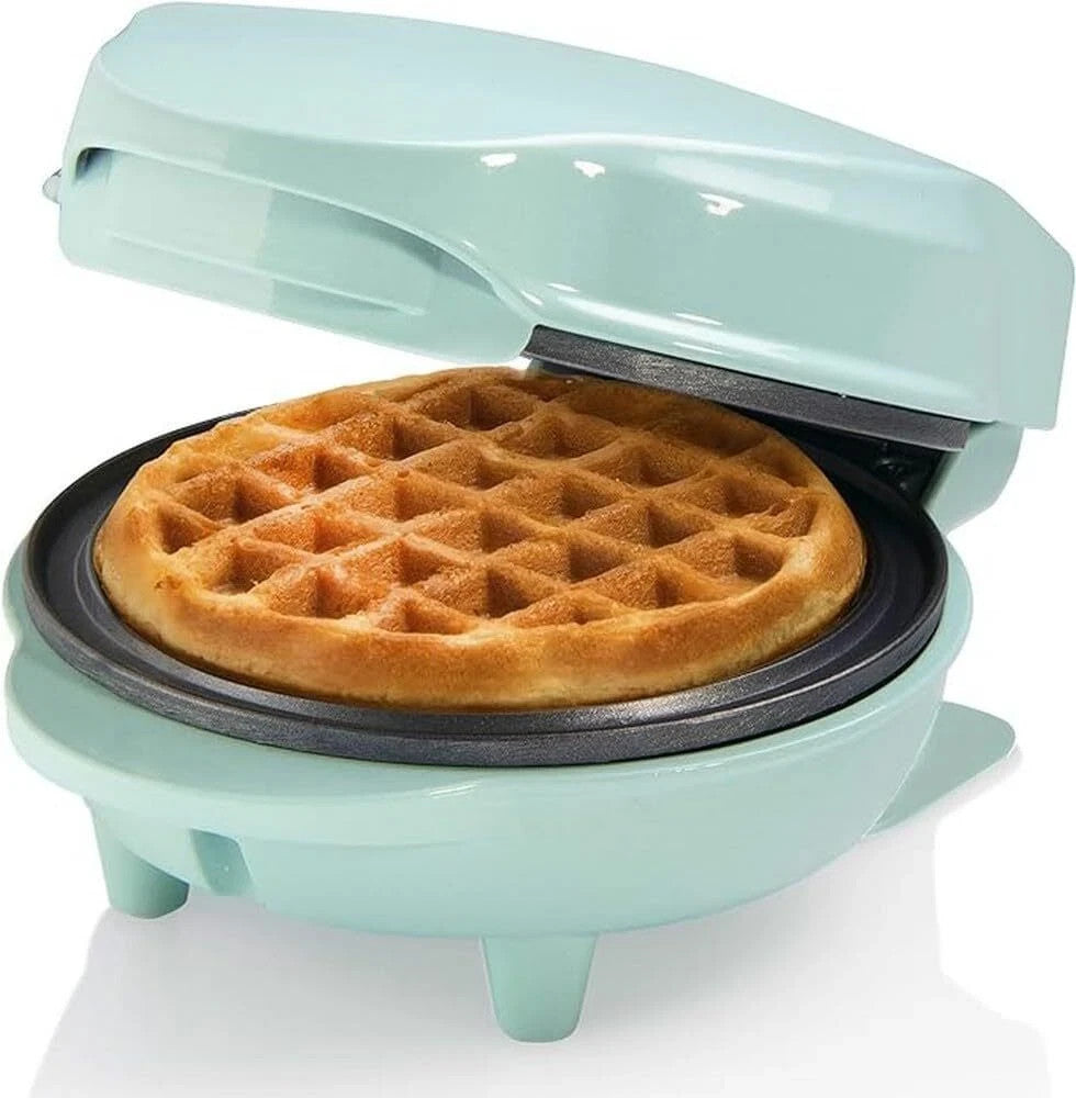 Bestron Sweet Dreams AMWE600G Mini Waffelijzer 550W - Temperatuurregeling - Ø10 cm Wafels - Mint