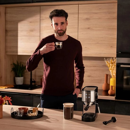 Krups Virtuoso Essential XP4418 Espresso machine - Zwart