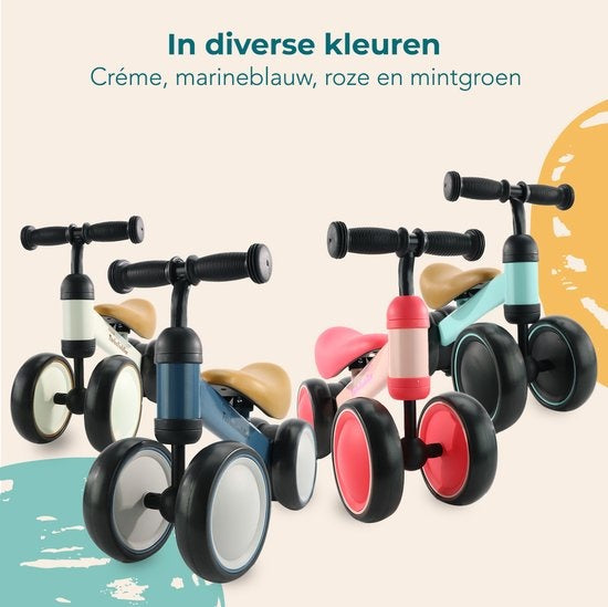 LifeGoods TurboToddler Loopfiets - Speelgoed Vanaf 1 jaar - Jongens en Meisjes - Kinderstep - Roze