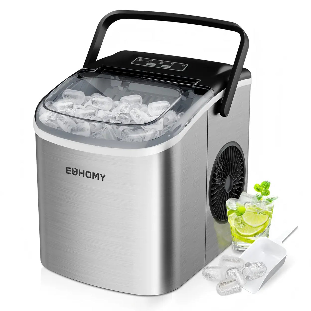 Euhomy IJsblokjesmachine Compact - 9 IJsblokjes in 6 Minuten - 12 kg per 24 uur