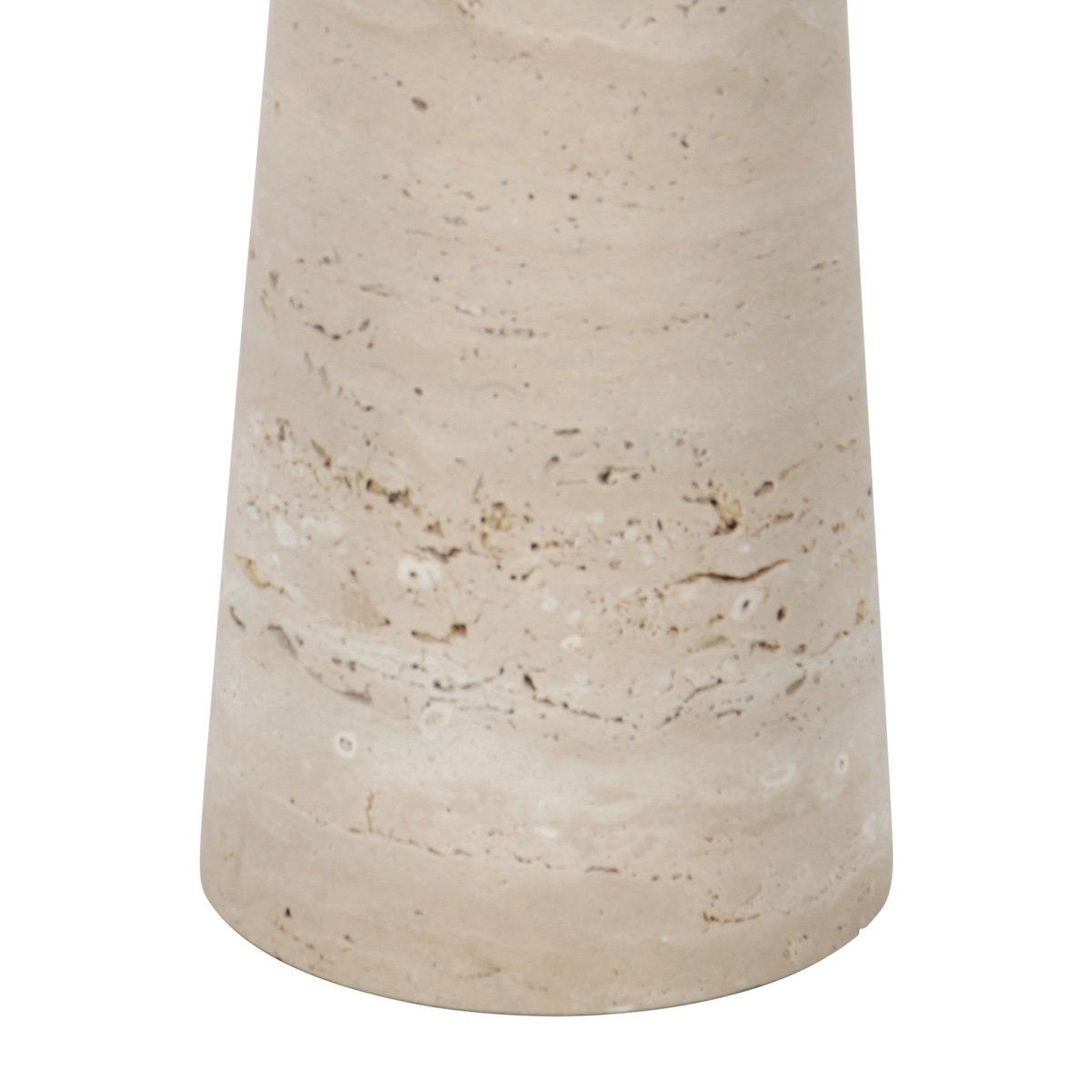 Anne Lighting - tafellamp - Travino - crème - steen - Ø 10cm - E27 - 4401CR