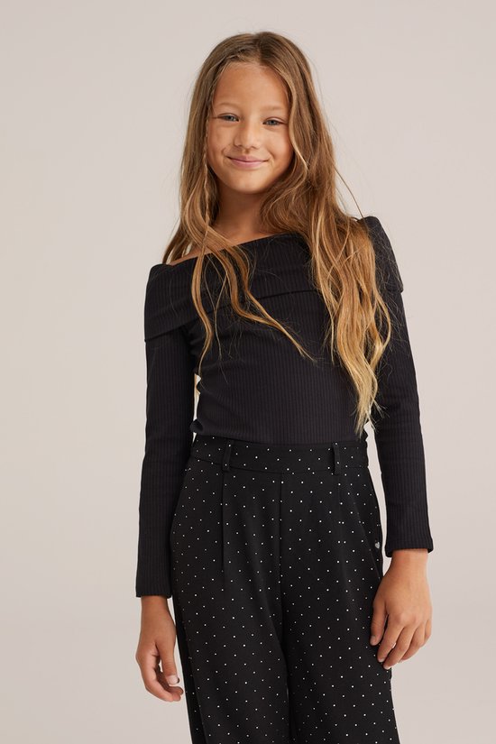 WE Fashion Meisjes off-shoulder top - Maat 10 jaar