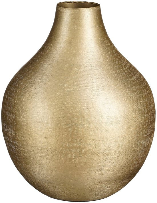 Mica Decorations Kyan Vaas - H31 x Ø25 cm - Aluminium - Champagne