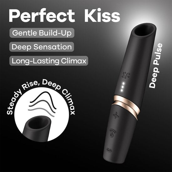 Satisfyer - Perfect Kiss – 3D Air Pulse Vibrator - Lipstick Design