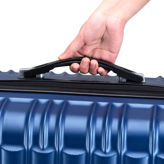 Trolley Reiskofferset / Kofferset Rome - 4-delig - Blauw - ABS
