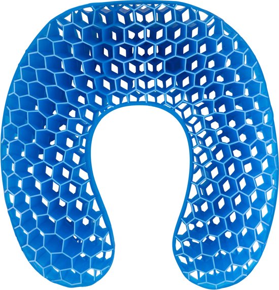 Vivamore Reiskussen - Nekkussen Vliegtuig - Travel Pillow met Verkoelende Gel - Zwart