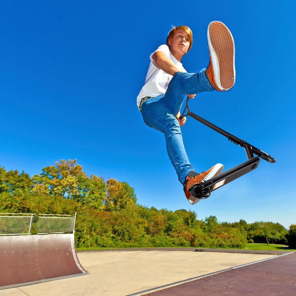LifeGoods StuntRider - Stuntstep - 100mm Wielen - Zwart