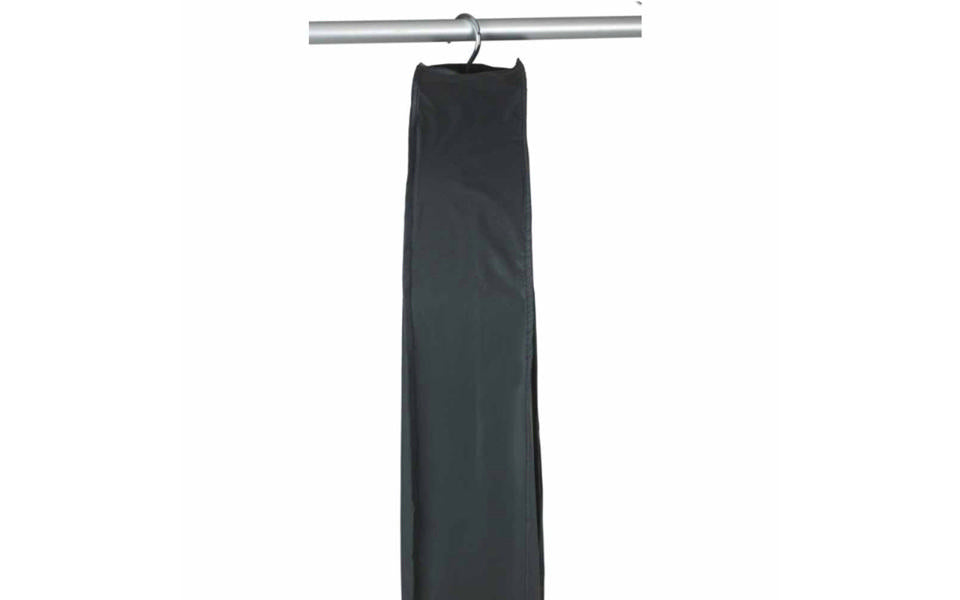 WENKO Kledinghoes Zwart XXL - 60 x 12 x 135 cm - PEVA - Met Rits en Kijkvenster