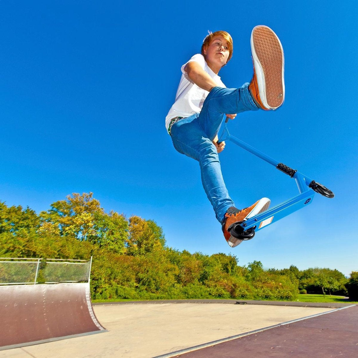 LifeGoods StuntRider - Stuntstep - Step 8+ Jaar - 100mm Wielen - Jongens/Meisjes - Blauw