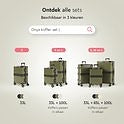 ONYX Check-in Koffer 65L - TSA slot - Olive groen - 58x42x27cm
