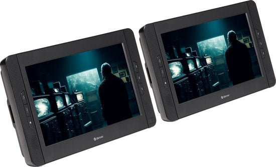 Denver Draagbare DVD Speler Auto - 10 inch - 2 schermen - Incl. Hoofdsteunhouder - USB - MTW1098