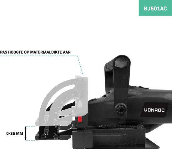 VONROC Lamellenfrees 900W – Deuvelfrees – Incl. 50 lamellen (mt. 20) en stofopvangzak