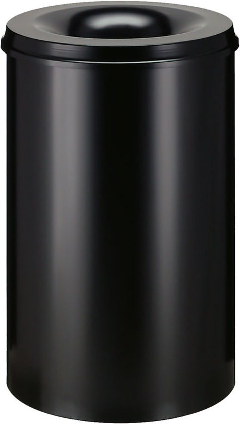 V-part - Vlamdovende papierbak 110 ltr - Steel - zwart