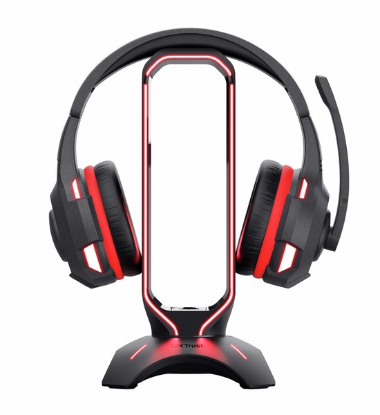 Trust GXT 265 Cintar RGB Headset Standaard - Gaming headset houder – Koptelefoon standaard – RGB-verlichting – Zwart