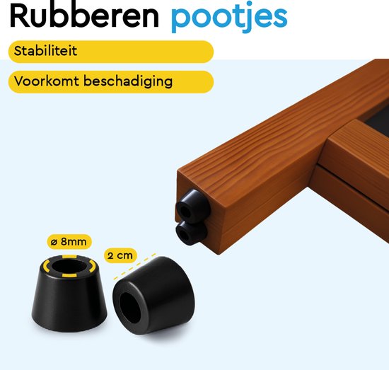 BRASQ Krijtstoepbord Mahonie - 70x130 CM - Krijtbord - Reclamebord - Stoepbord - Dubbelzijdig - voor Binnen en Buiten - Horeca