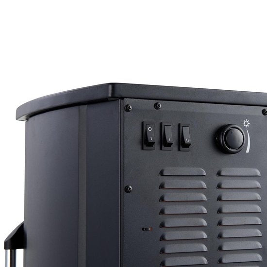 MOA Elektrische Haard EFS183 – Sfeerhaard & Heater – 2000W – Realistische Vlammen – Plek Voor Decoratiehout – Zwart