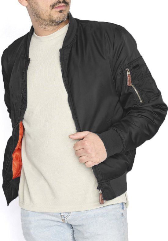 Cappuccino Italia - Heren Jas zomer Navy Seal Jacket Zwart - Zwart - Maat XL