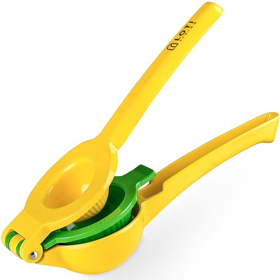 Loti Living Citruspers - Limoenpers - Handmatige Citroenpers - Lemon squeezer - Geel/Groen