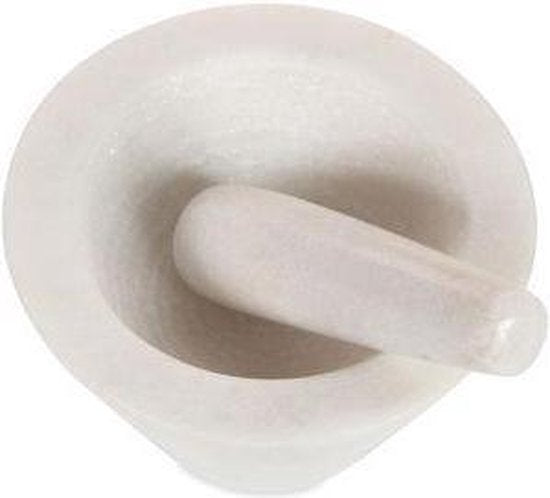 Boska Vijzel Spicy - voor Specerijen - Marmer - Wit - ⌀ 10 cm
