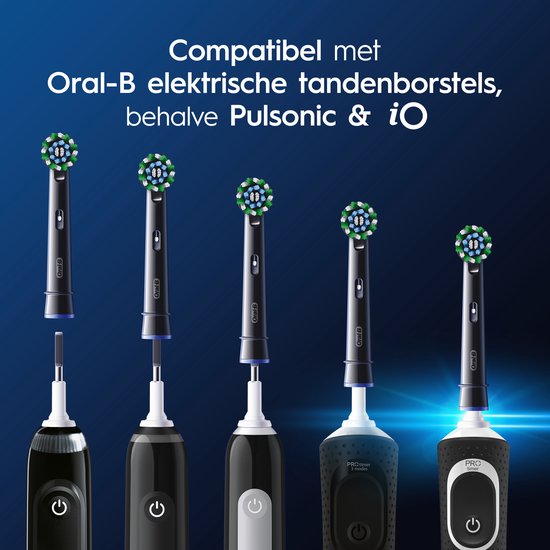 Oral B - 10x Opzetborstels - Cross Action Black