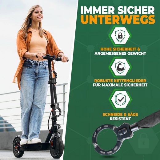 Mivelo Clavis One handboeislot voor e-step en fiets - 60 cm - Zwart