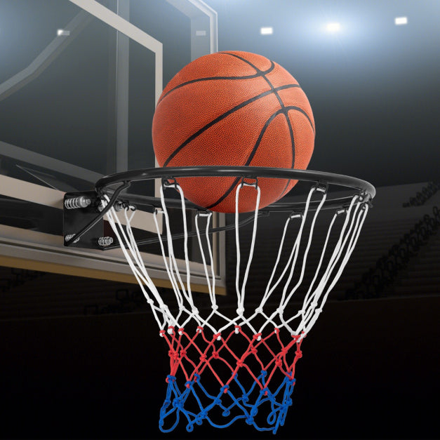 Coast Basketbalring - Metaal & Polyester - Ø45cm - 58 x 48 x 10 cm - Zwart