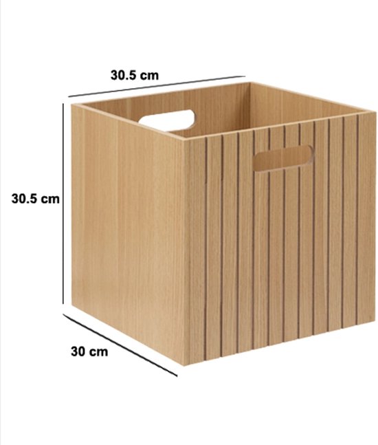 5Five Tasso Opbergmand - 31x30x31cm - Beige