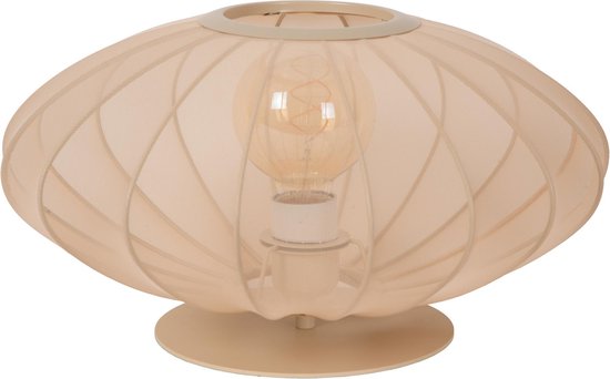 Lucide CORINA - Tafellamp - Ø 40 cm - 1xE27 - Beige - Japandi