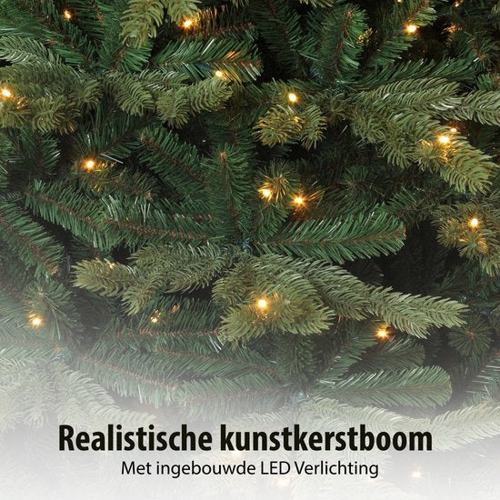 Triumph Tree Sherwood Deluxe Kunstkerstboom met LED Verlichting - Kunst Kerstboom H185 x Ø127 cm - Groen