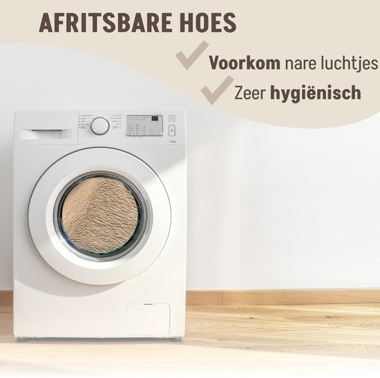 By Cee Cee Origineel Hondendeken Bank – Hondenkleed Bank - Hondenmand - Premium - Volledig Afritsbaar - Mokka Taupe - 85x90 - Maat M