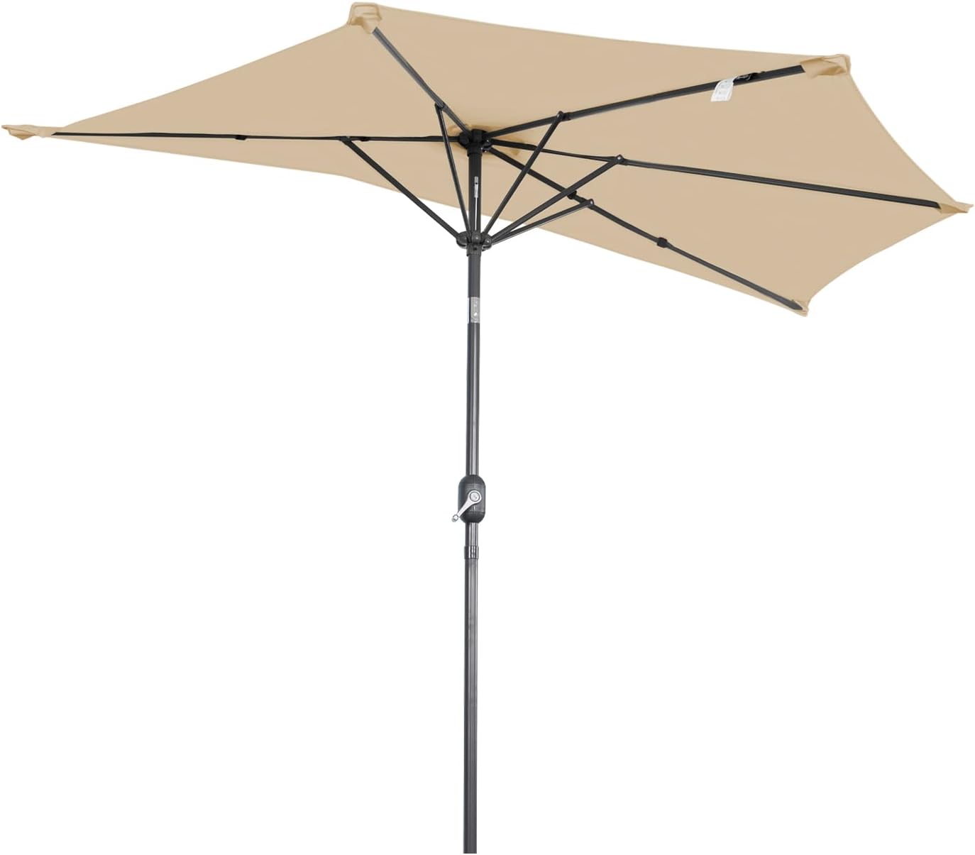 Angel Living Balkonparasol - Halfrond - 265 x 132 cm - Beige
