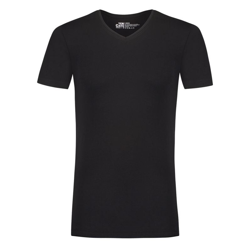 Ten Cate T-shirt V-hals - zwart - Maat M