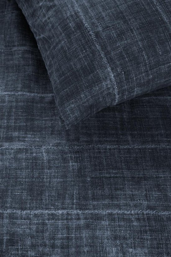 Vtwonen Vintage Indigo dekbedovertrek - Lits-Jumeaux - 240x200/220 - Donker Blauw
