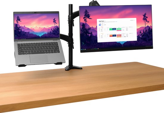 Trust Mara - Dubbele Monitor Arm - Monitor & Laptop