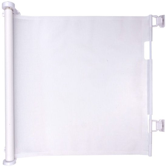 maxxpro Uitschuifbaar Hekje - 11 x 160 x 86 CM - Bediening met 1 Knop - Flexibel - Wit
