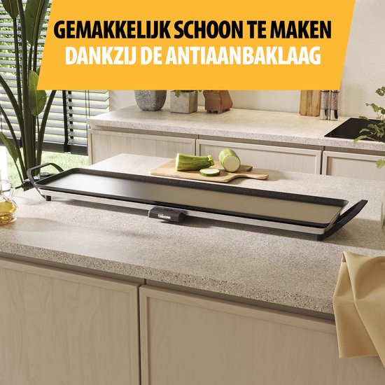 Tristar Bakplaat - BP-2669 - 1800W - Gourmet, Grillplaat XL 90x23cm - 8-10 personen