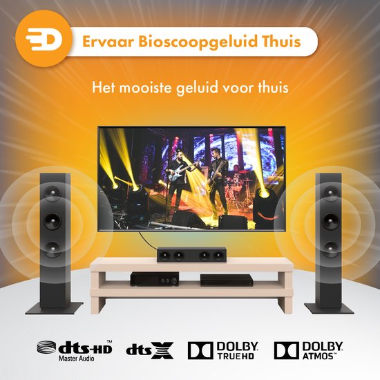 Drivv. Premium Toslink Optische Kabel - Optische Audiokabel - Soundbar - Male to Male - 2 meter - Zwart