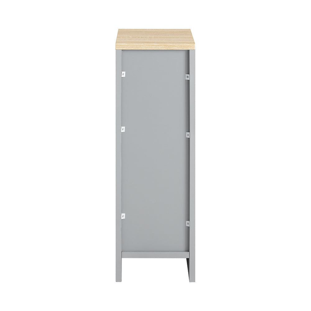 SoBuy Nachtkastjes - Bijzetkastjes - 1 uitschuifbare lade -Max. 20KG - 20 x 35 x 60 cm - Grijs