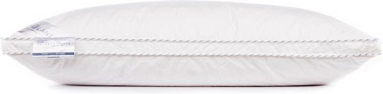 Heckett Lane – Platinum Boxkussen Ganzendons – 60 x 70 cm – Voorzien Van 90% Ganzendons En Downpass Certificaat – Voor Nekondersteuning – Wit Katoen-Perkal