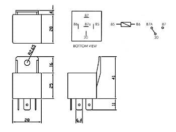 Electronic® Auto relais - 40A/24VDC - 1xWISSEL (960/24)