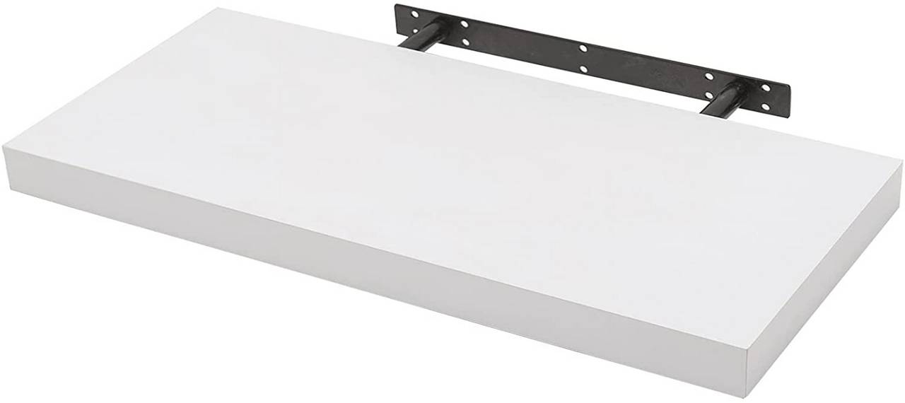 WOLTU Wandplank CD DVD-plank Boekenplank - Wit - 110 cm