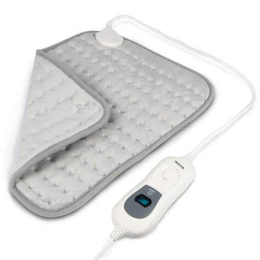 Auronic Warmtekussen - Elektrisch - 40x30cm - Nek en Schouders - Wasbaar - Grijs