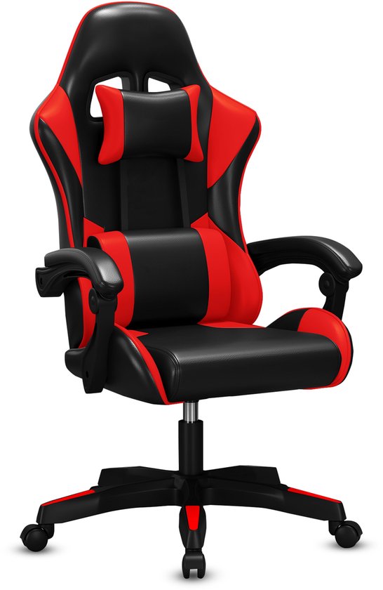 Bayt Gamestoel - Gaming chair - Gamingstoel - Comfort gamer stoel - Zwart en rood