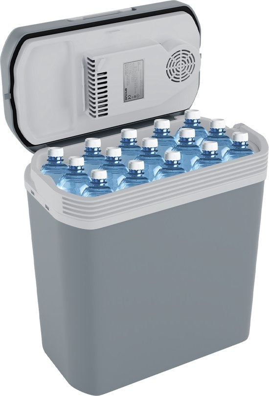 Auronic Elektrische Koelbox - 20 L - Koelen en Verwarmen - 12V en 240V - Compact en draagbaar - Grijs