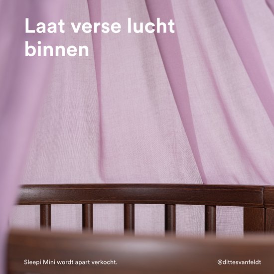 Stokke Sleepi Canopy V3, Lavender - Creëer een gezellige, rustige omgeving voor je baby - Eenvoudig te monteren - Lichtgewicht stof - Compatibel met Sleepi Mini & Bed